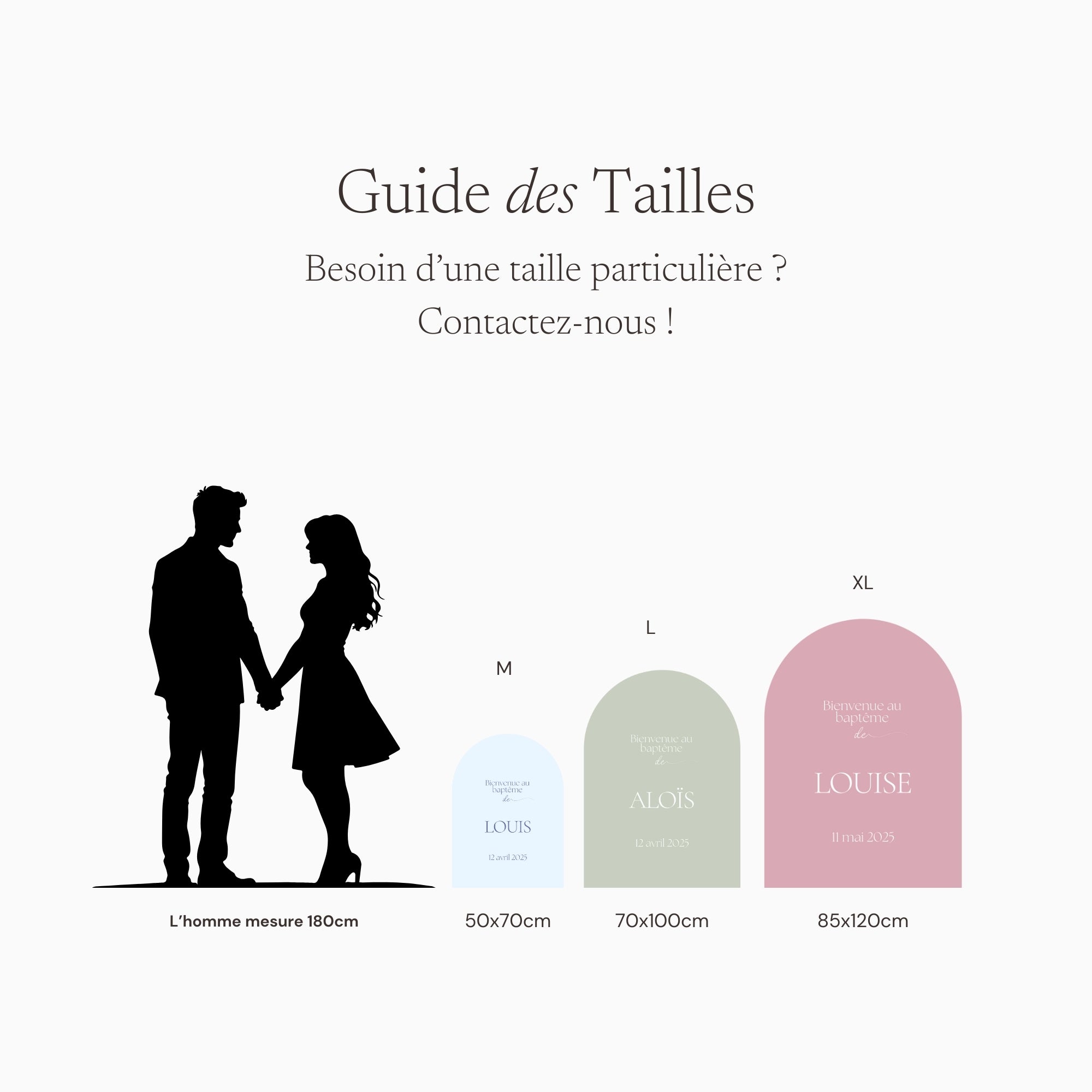 Panneau bienvenue baptême arche | Modèle Louise