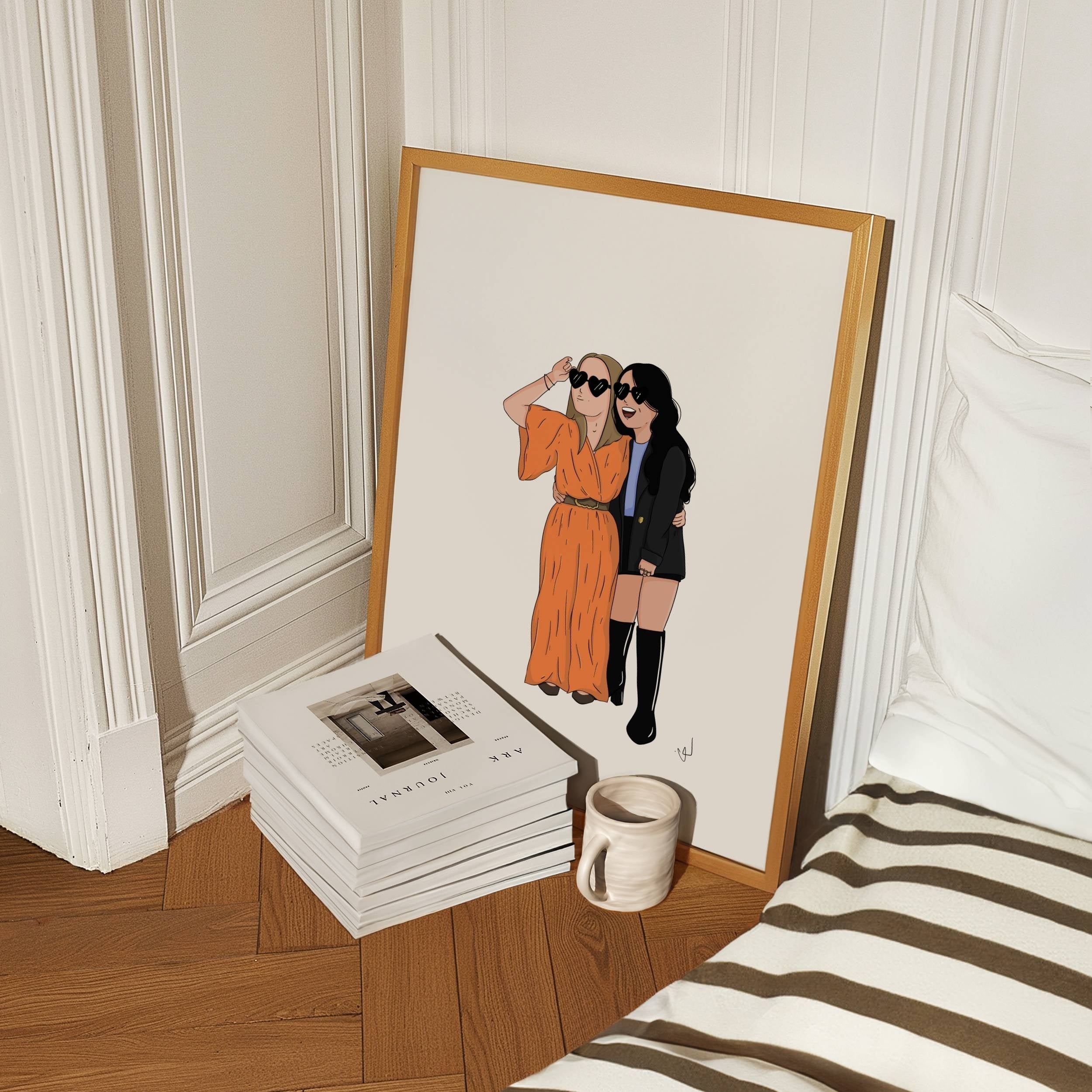 Illustration BD de vous à partir d'une photo - Collection Capsule Lou x l'Art de l'Affiche