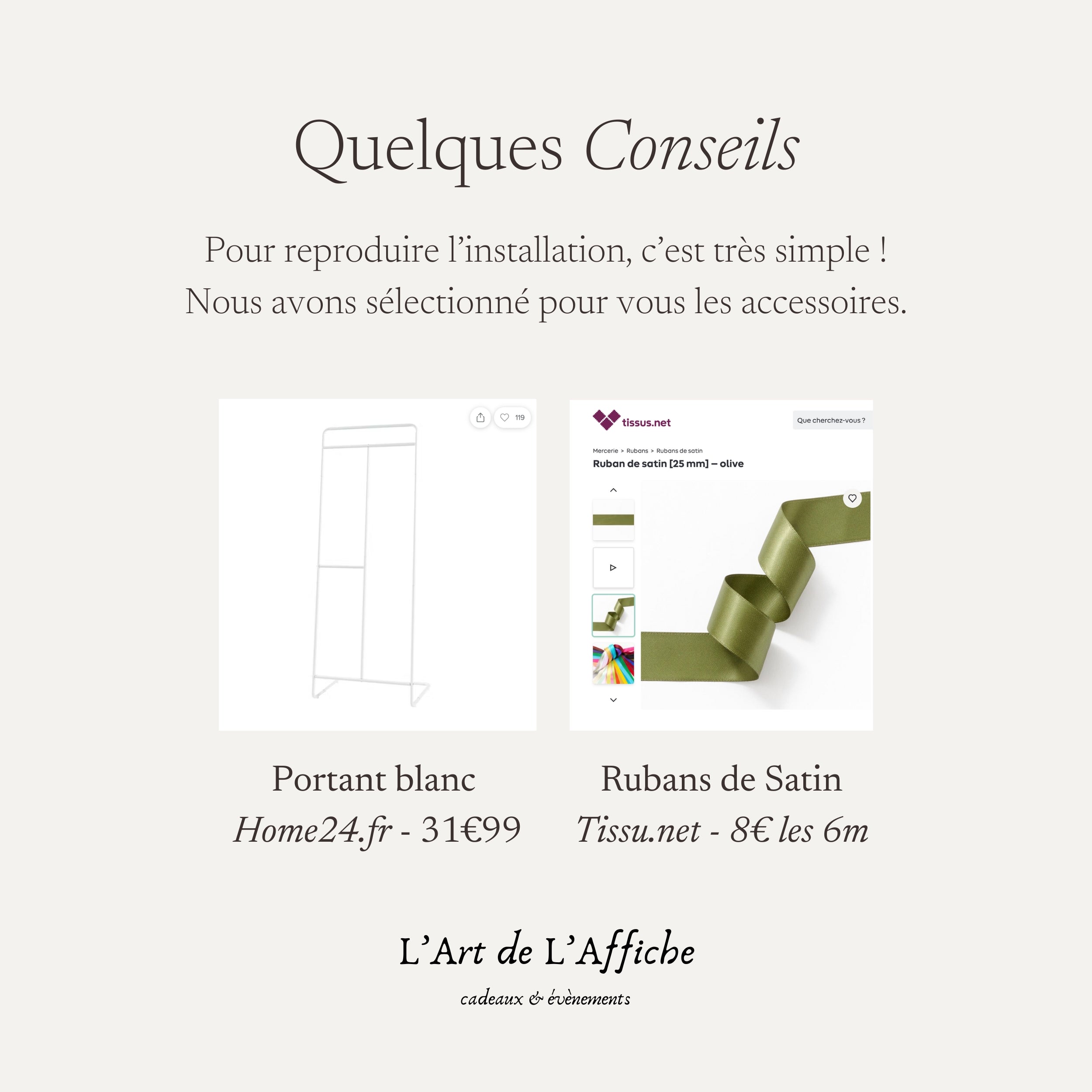 Panneau de bienvenue mariage en tissu|Vert Sauge