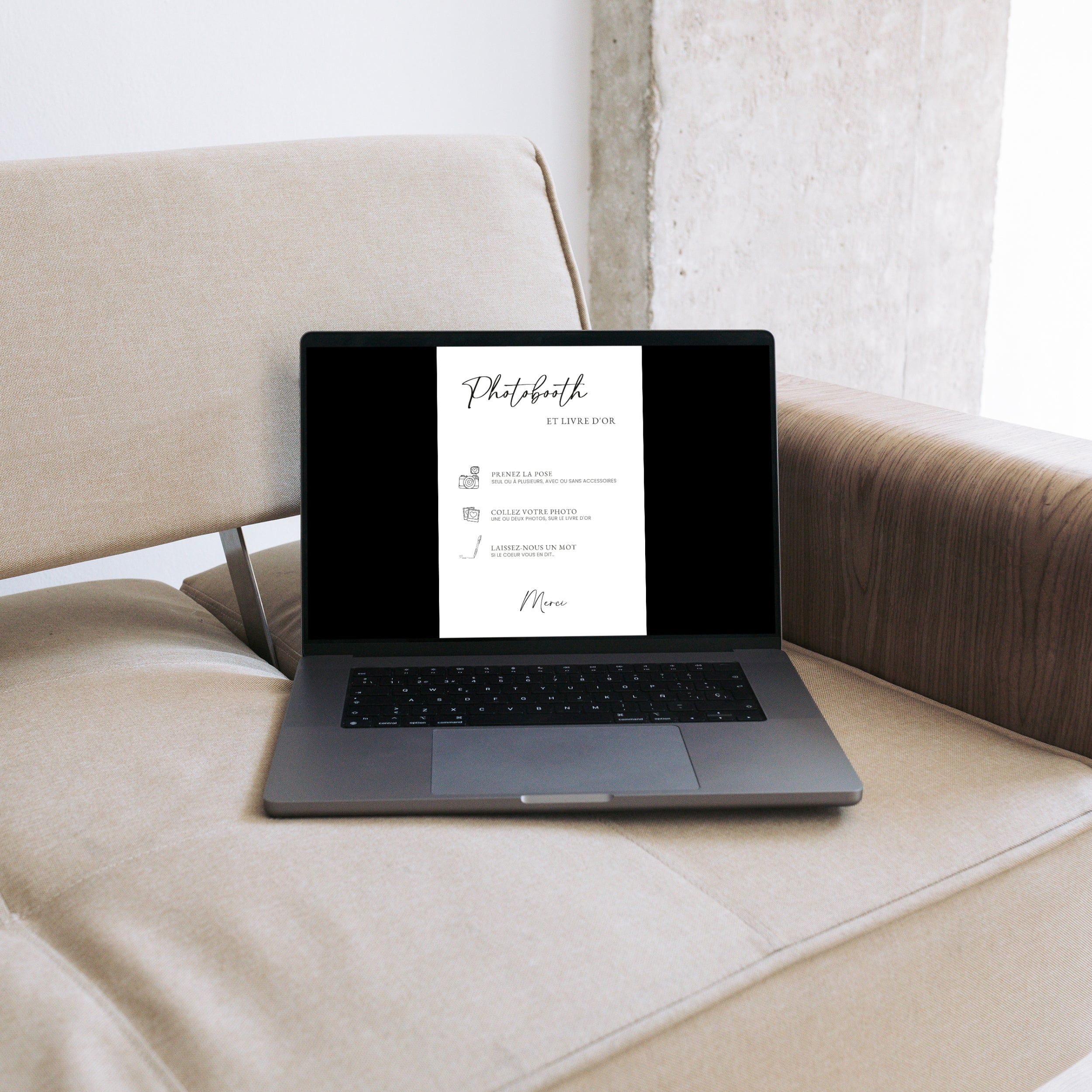 Affiche Mariage - PhotoBooth & Livre d'Or