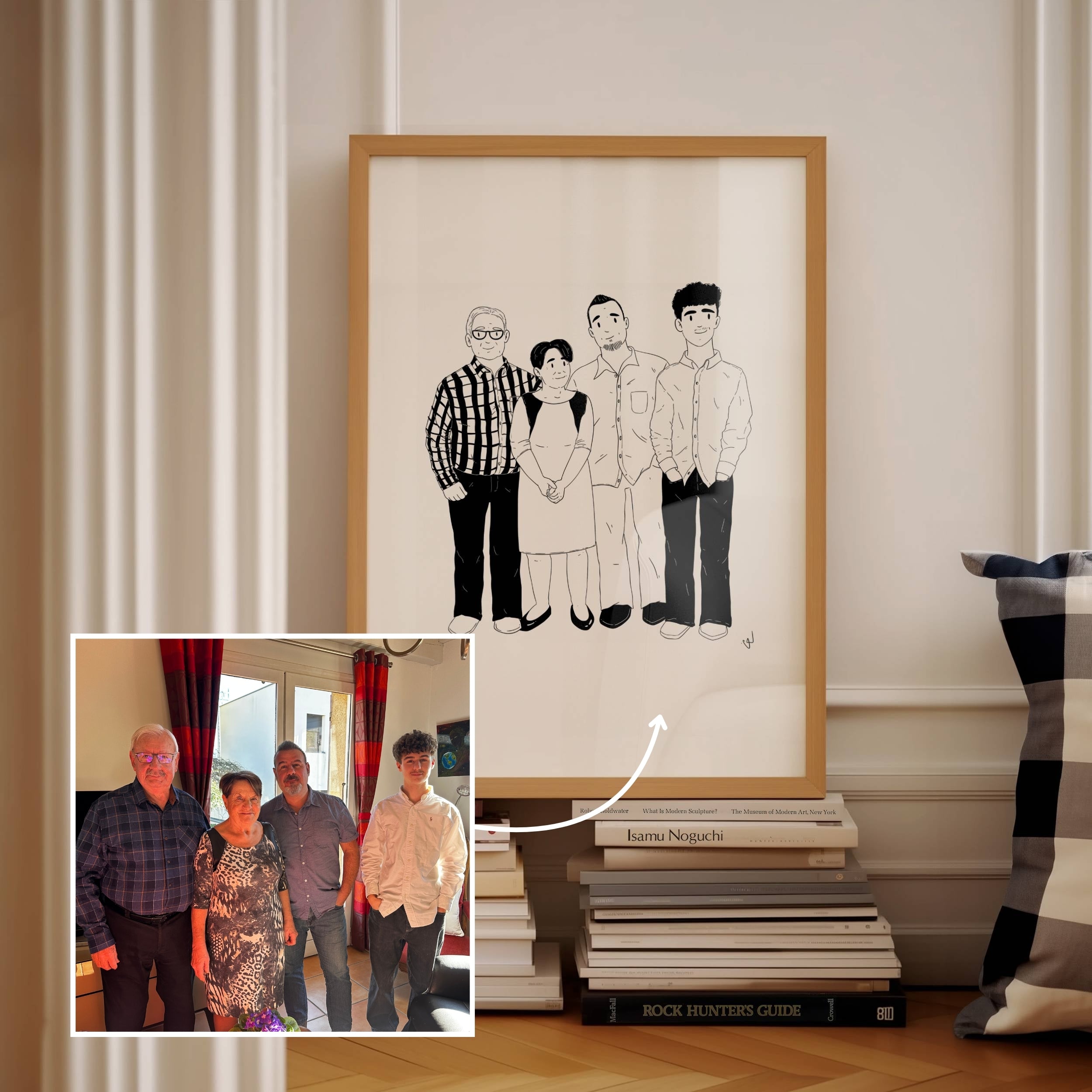 Illustration BD de vous à partir d'une photo - Collection Capsule Lou x l'Art de l'Affiche