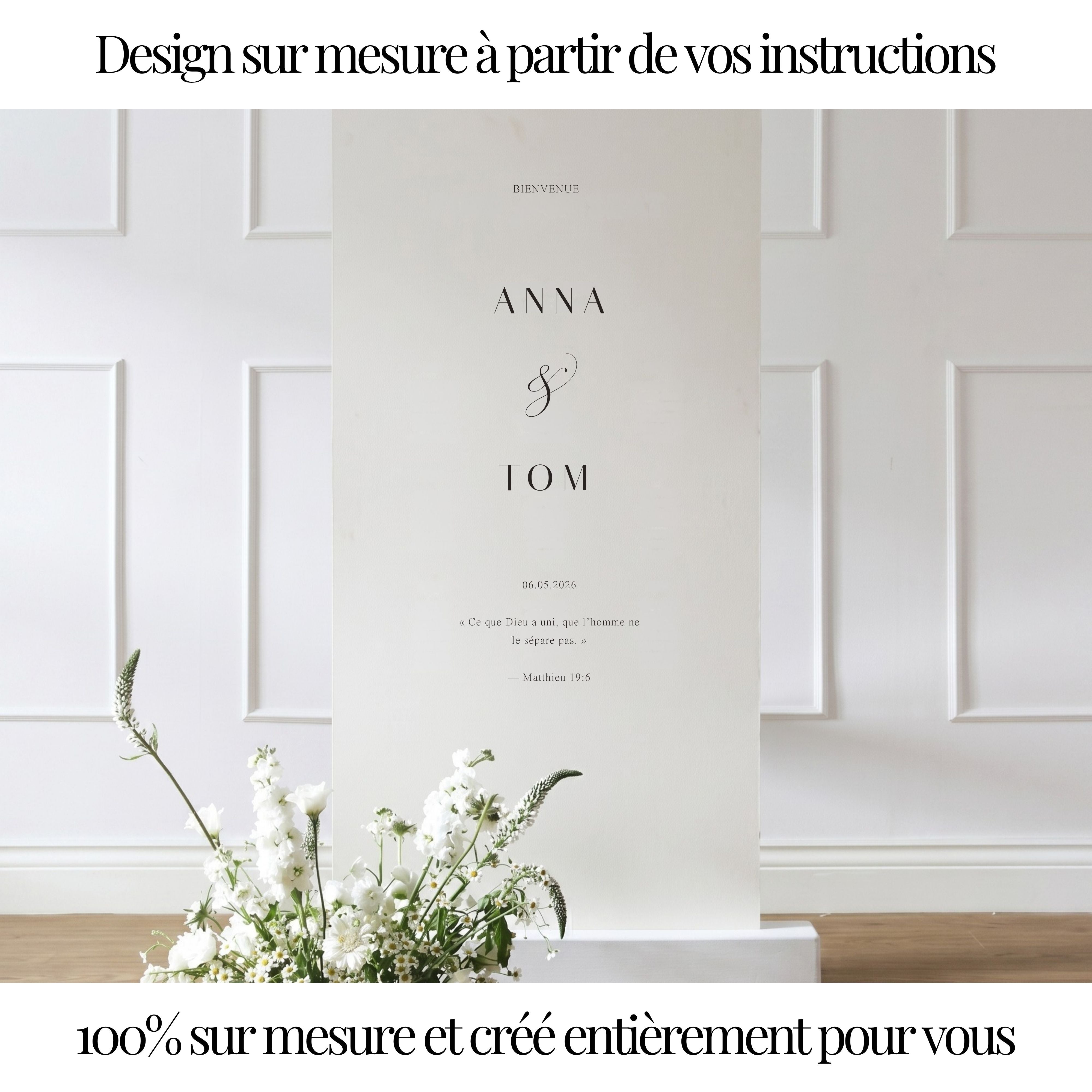 Panneau de bienvenue 100% sur mesure|toutes tailles & formes
