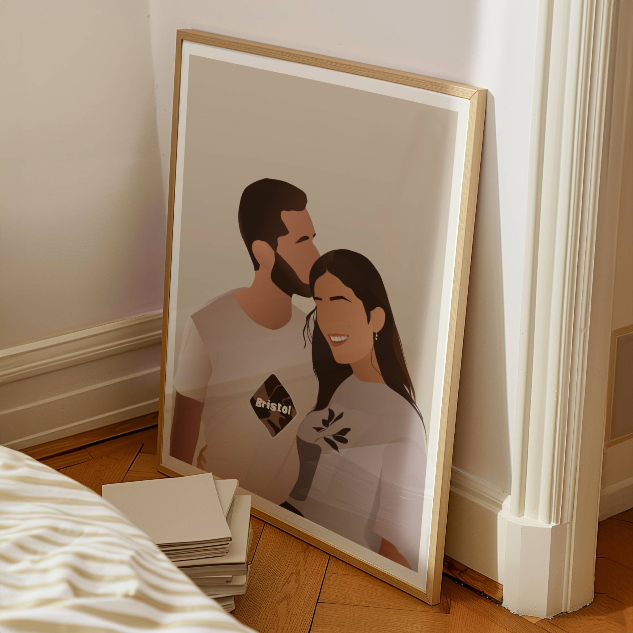 portrait couple personnalisé