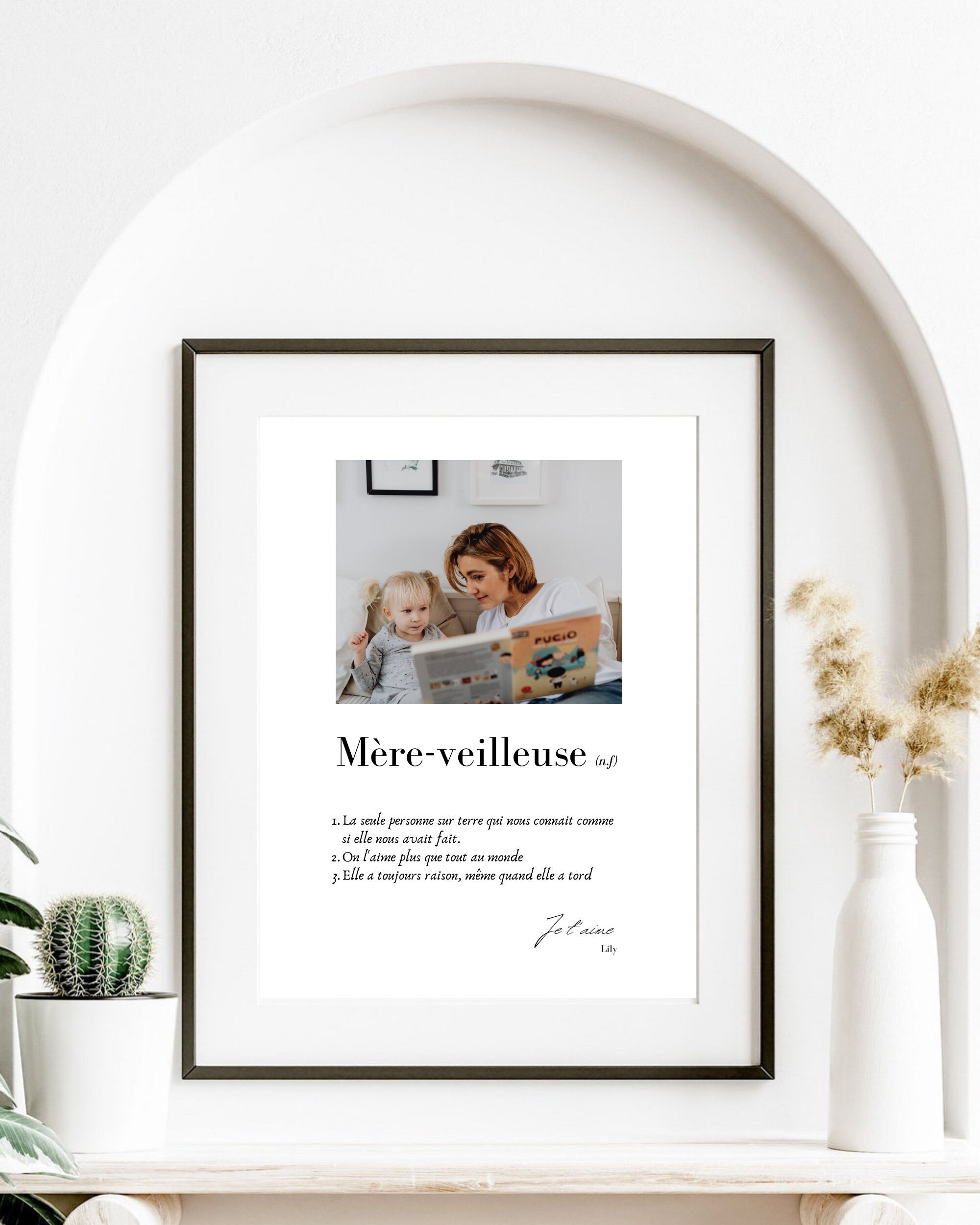 Cadre fête des mères - "Mère Veilleuse"