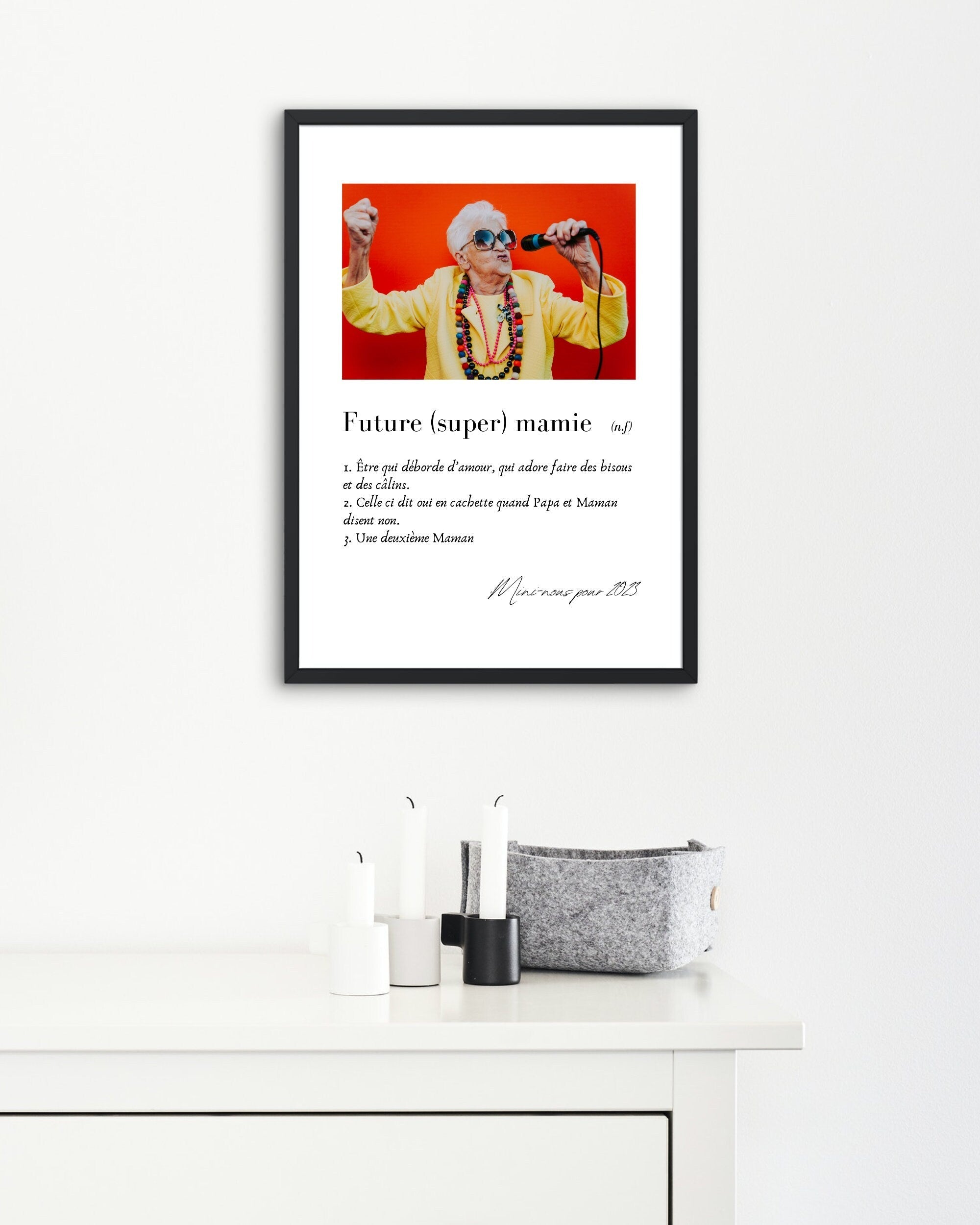 Annonce grossesse - Le cadre photo à définition personnalisée