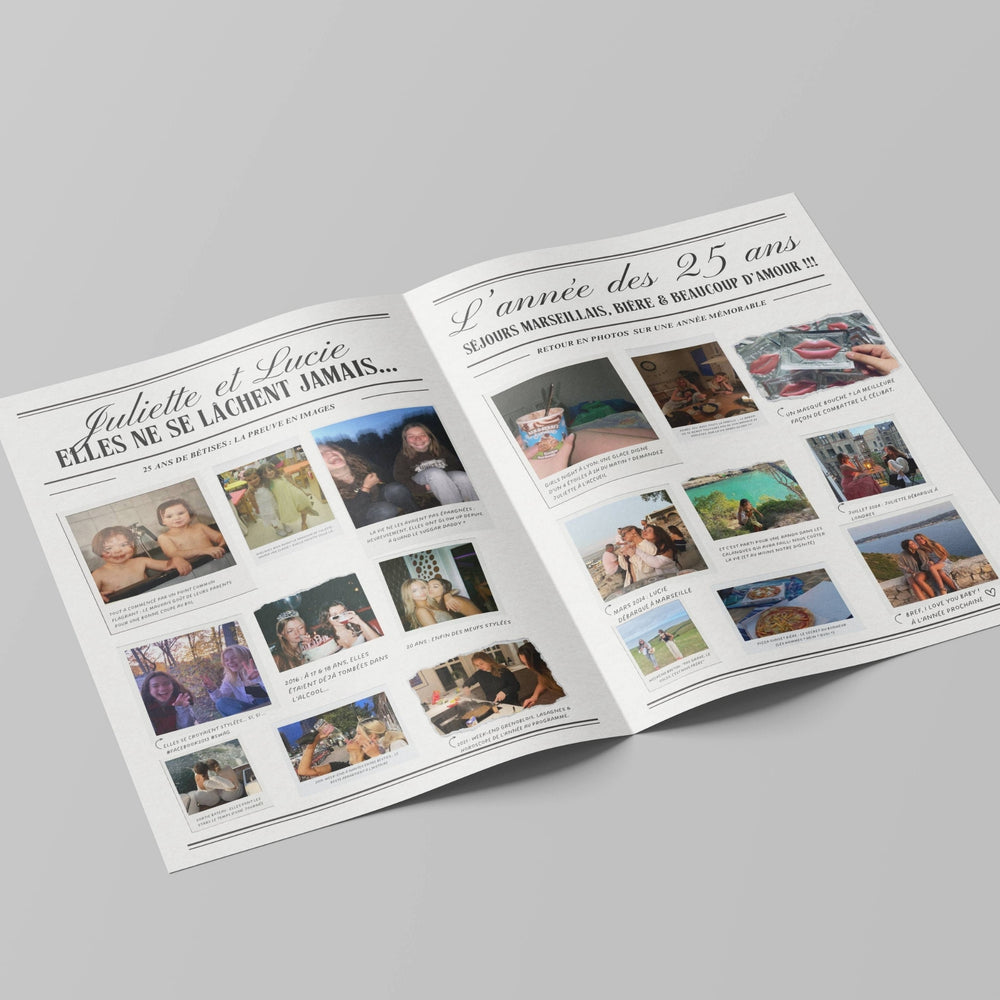 Journal d'Anniversaire à personnaliser - Cadeau original