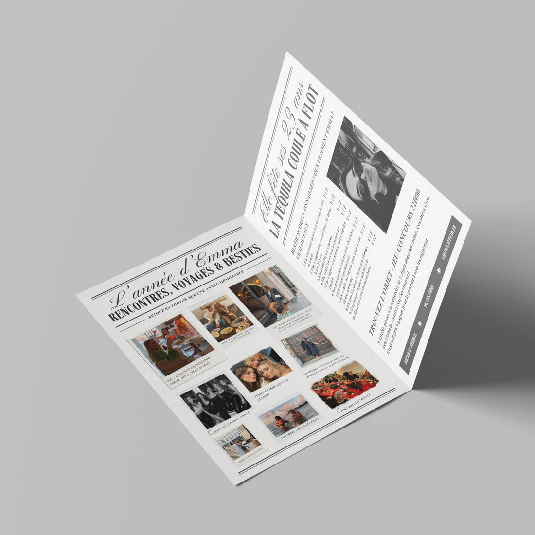 Journal d'Anniversaire à personnaliser - Cadeau original