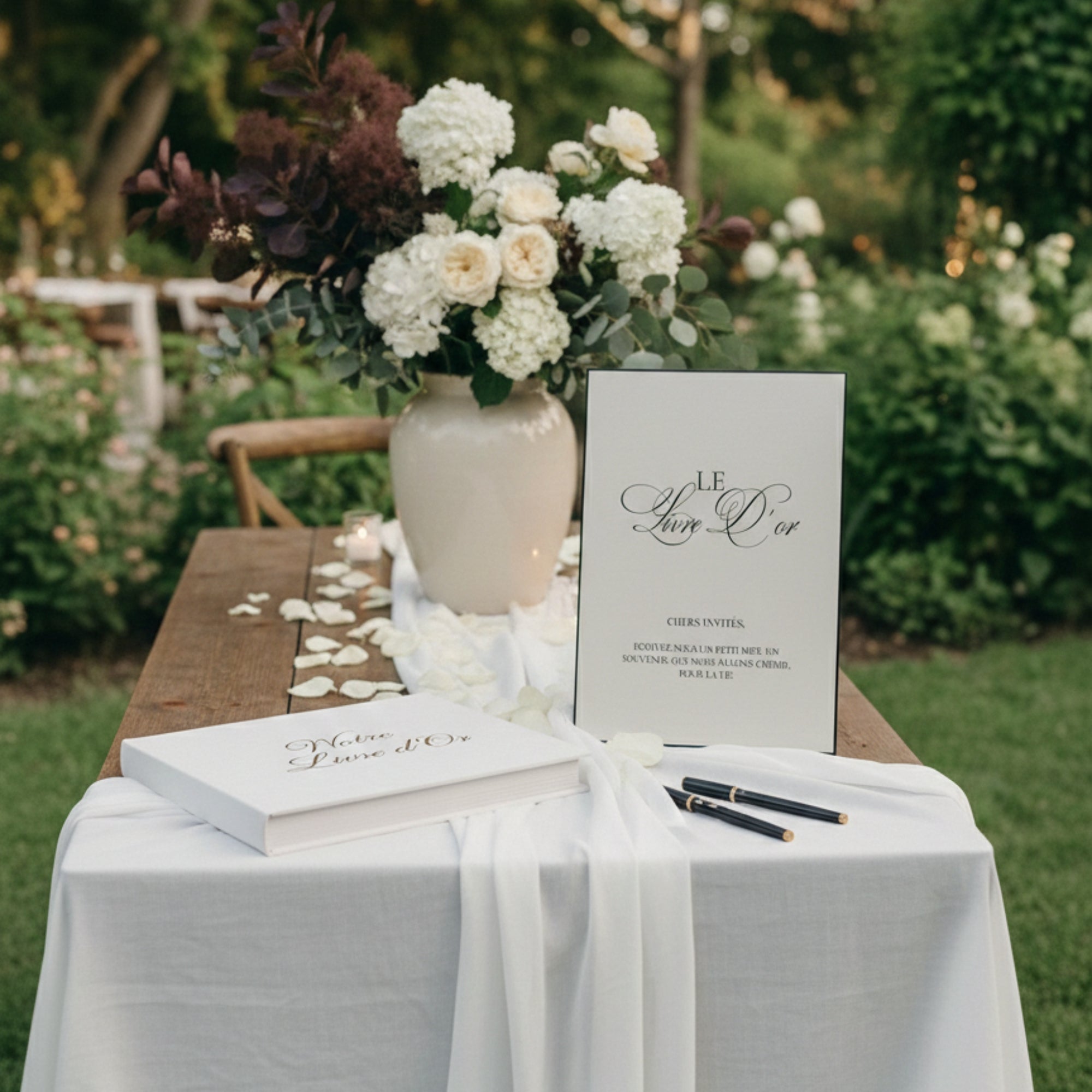 Pack de 6 affiches essentielles: livre d'or, photobooth, urne, menus, bar à bonbons... I Mariage