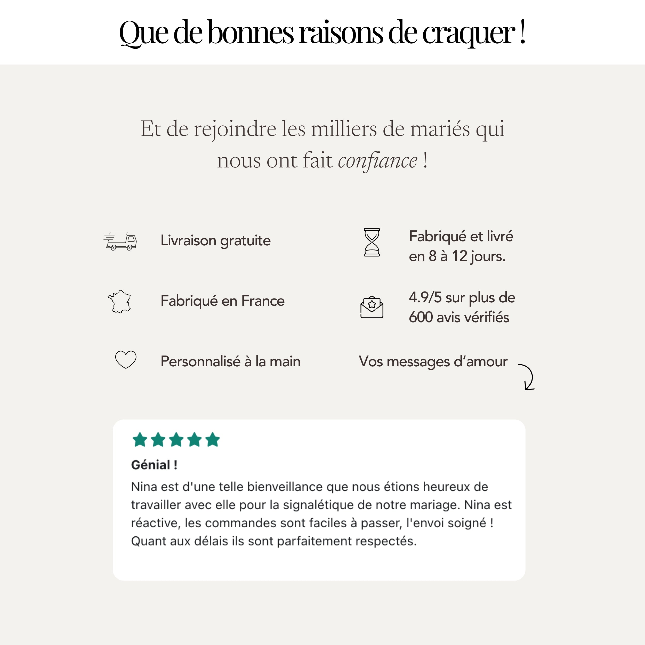 Panneau menu mariage blanc | Collection Neutral Dream