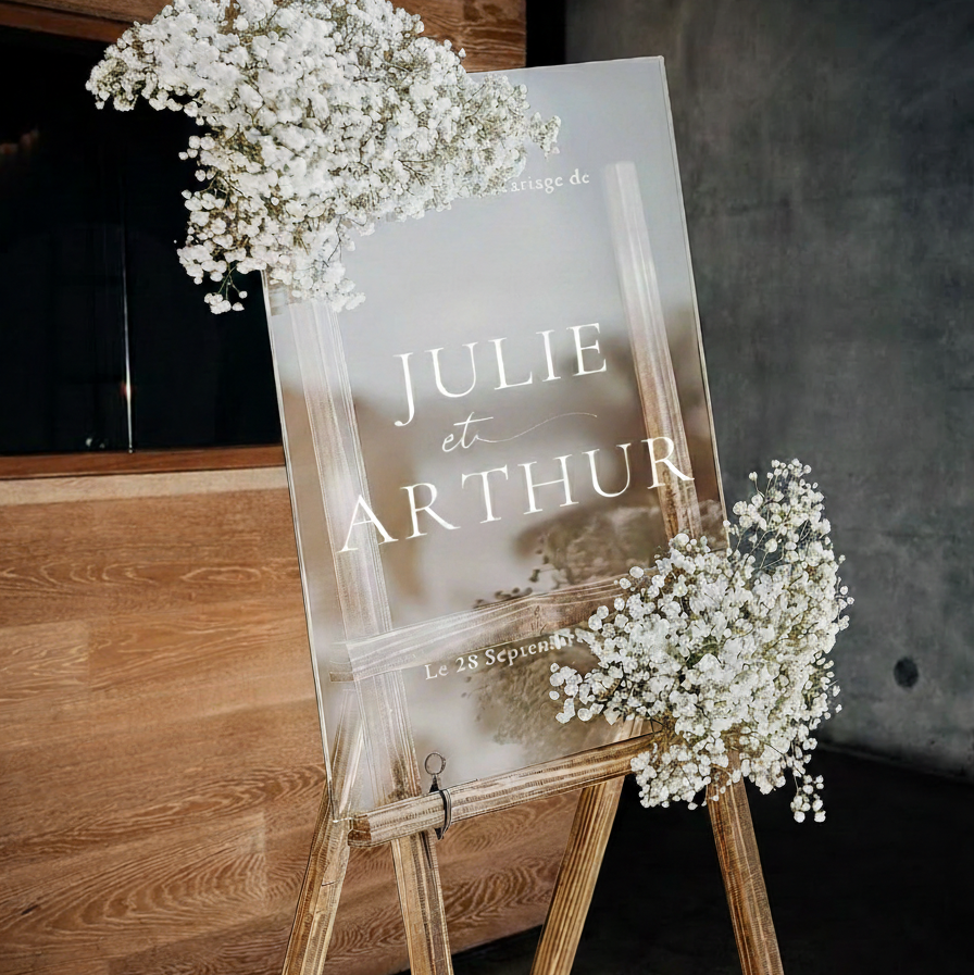 Panneau bienvenue mariage plexiglass | Collection Louise