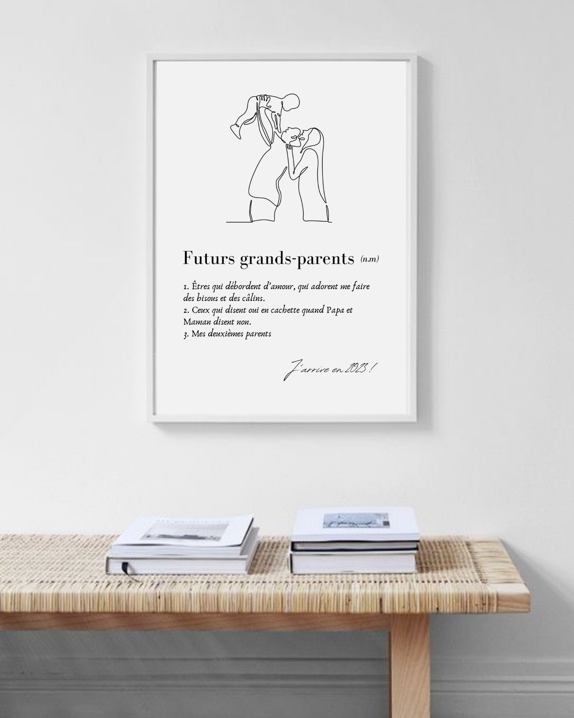 Annonce grossesse - L'affiche "Futurs Grands Parents"