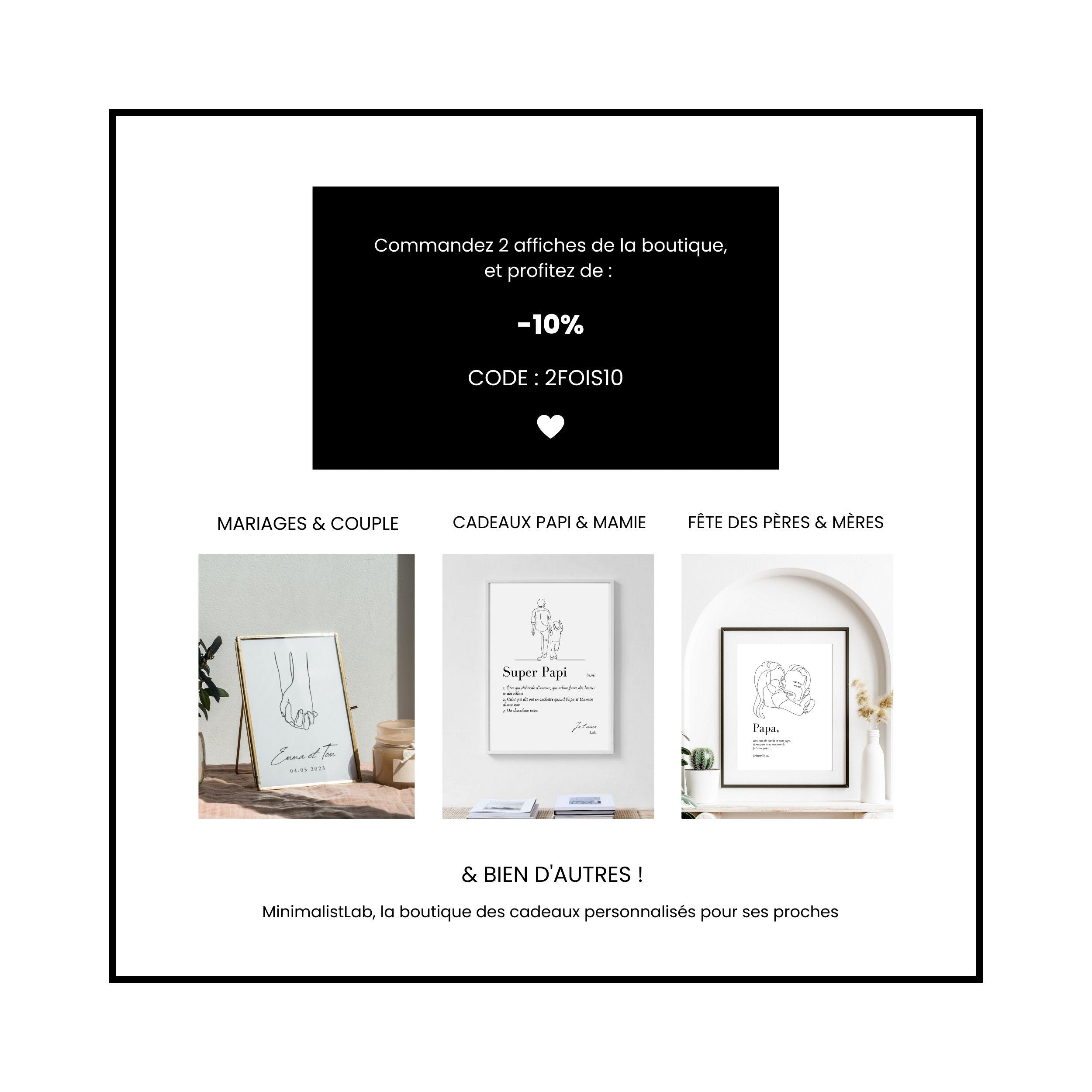 Panneau bienvenue mariage blanc | Collection Minimaliste